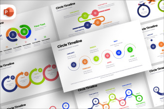 Circle Timeline - Infographic PowerPoint Template